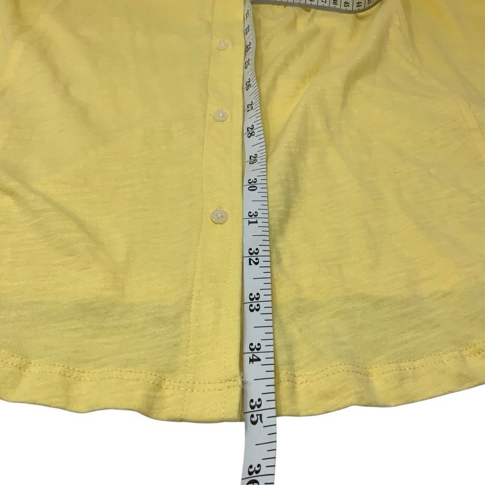 Lauren Essentials Knits Sleep Shirt Dress Women's Xl Yellow Preppy Ralph Lauren - Picture 9 of 10